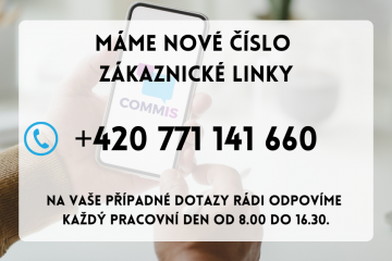 Pozor, máme nové číslo zákaznické linky!